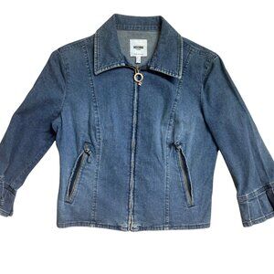 vintage moschino denim women's jacket size xs - NWOT!